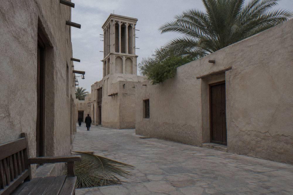 A heritage-style street in Old Dubai