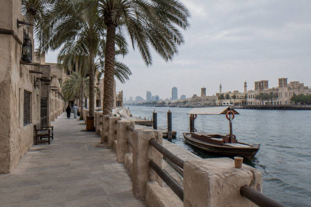 Creekside walk in the Al Shindagha district