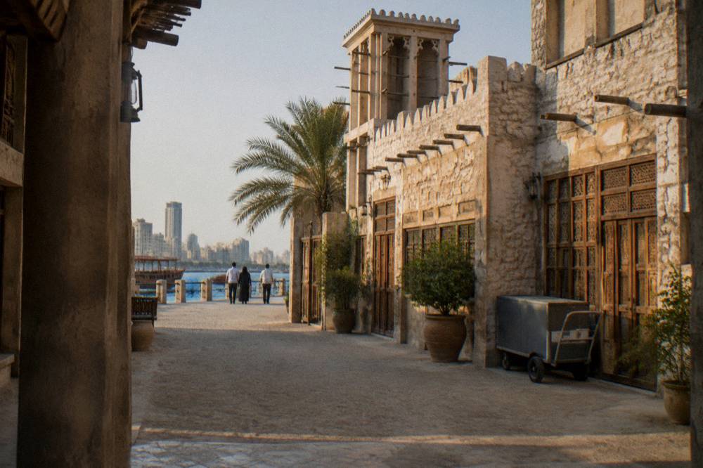 Heritage-style buildings in Al Seef