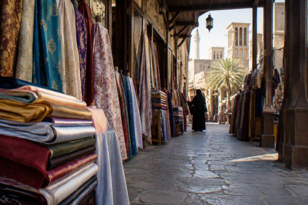 Shopfronts in the Textile Souk